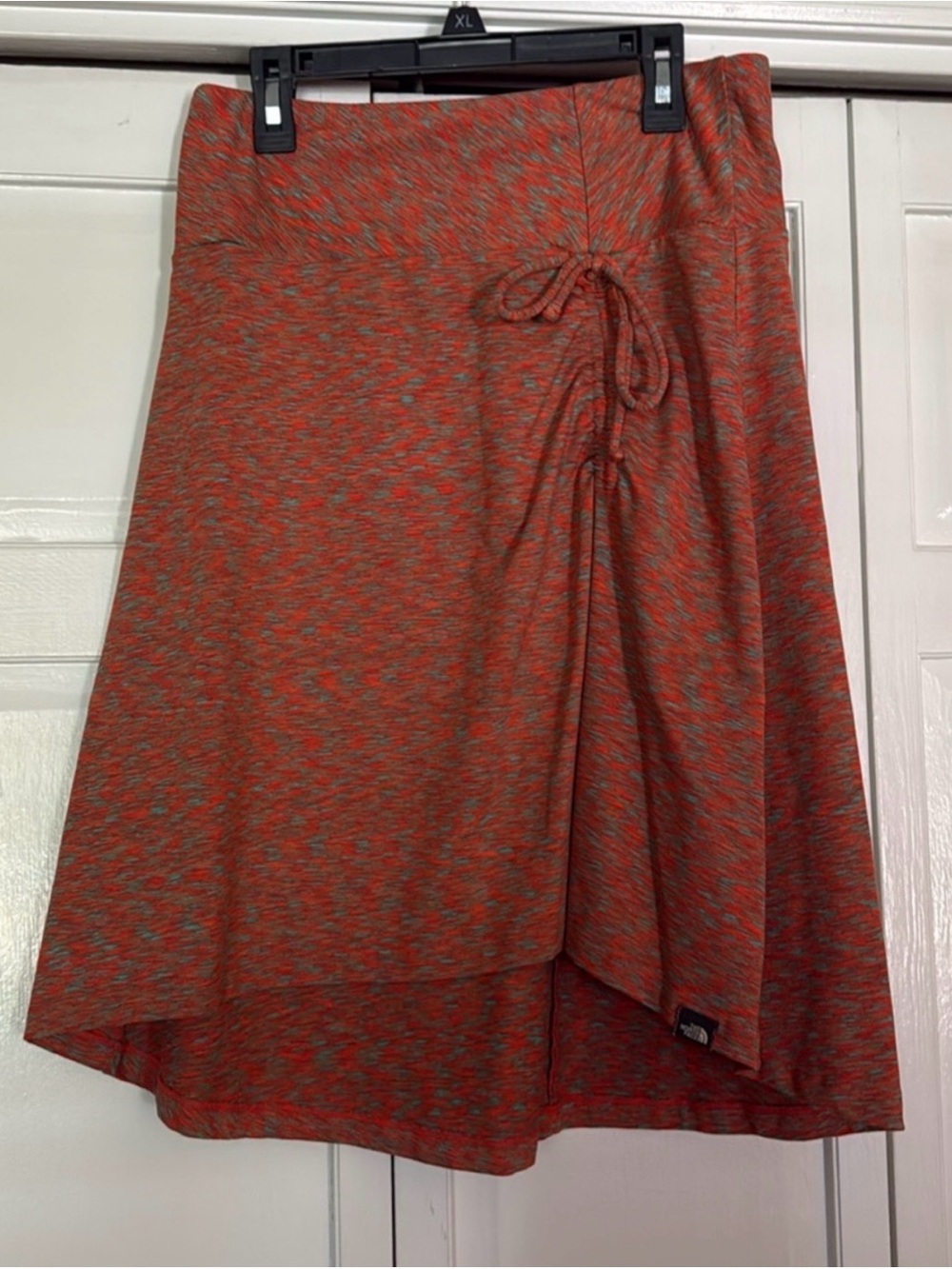 North Face Orange Heather Drawstring A-Line Skirt